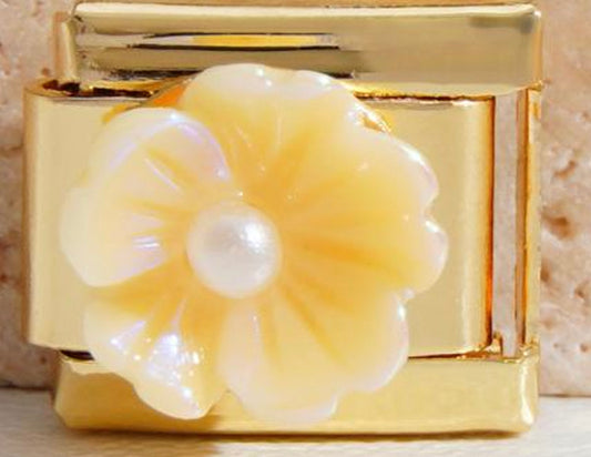 Gold Yellow Flower Charm