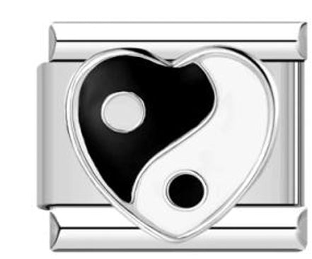 Silver Yen and Yang Charm