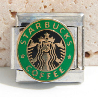 Silver StarBucks Coffee Charm