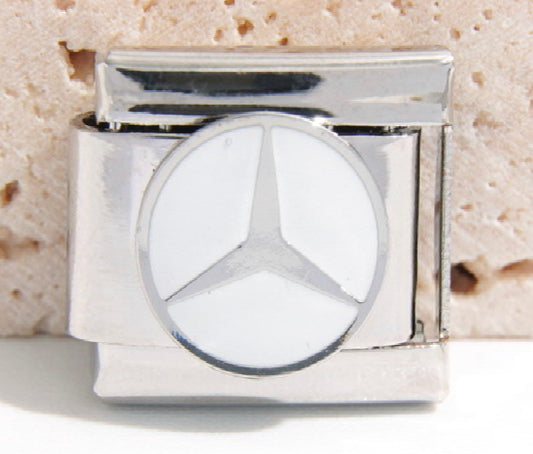 Silver Mercedes Charm