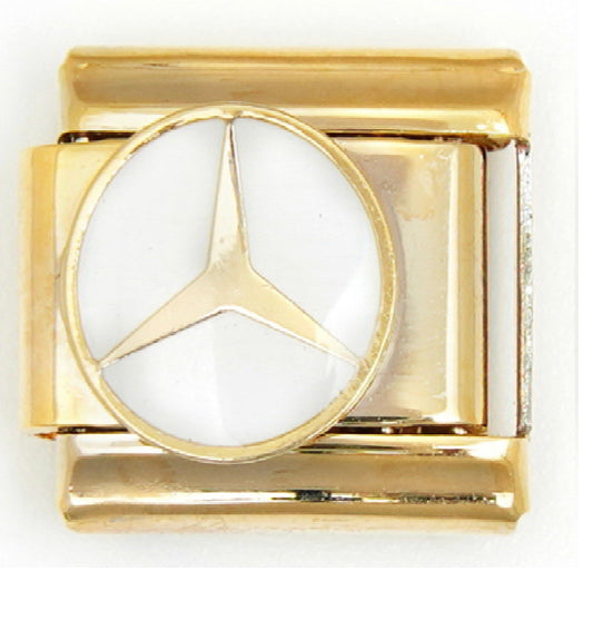 Gold Mercedes Charm