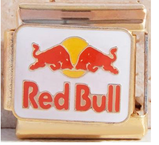 Gold Red Bull Charm