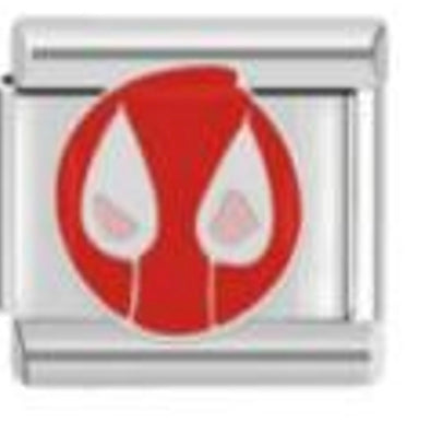 Silver Deadpool Charm