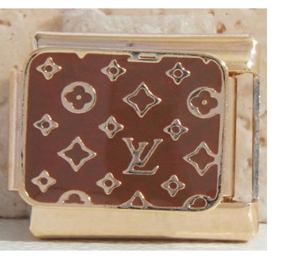 Gold Louis Vuitton Brown Charm
