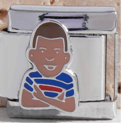 Silver Mbappe Charm
