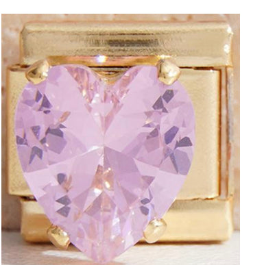 Gold Pink Charm
