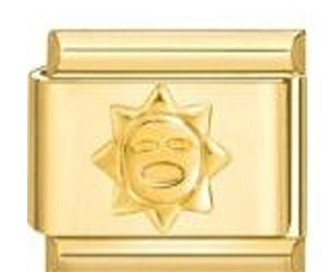 Gold Sun Charm