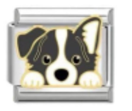 Silver Dog Charm