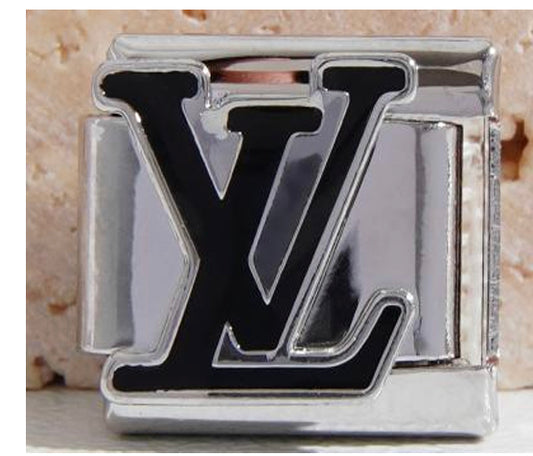 Silver Louis Vuitton Logo Charm
