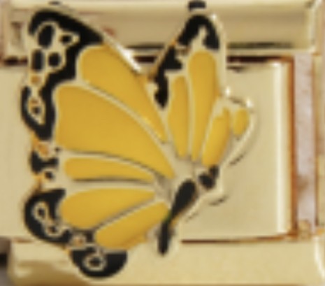 Gold Yellow Butterfly Charm